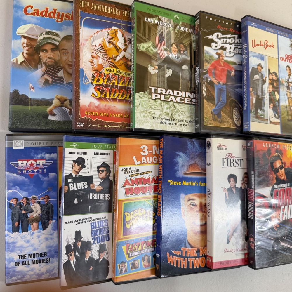 Classic Comedy DVD Lot of 11 Caddyshack Blazing Saddles Trading Places